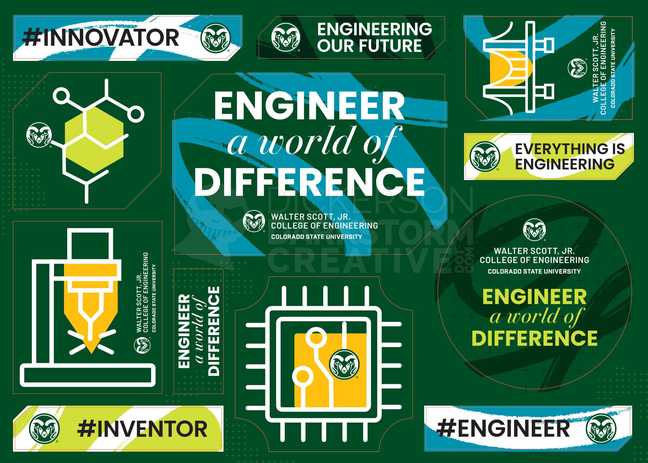 Promo Stickers: CSU Recruitment