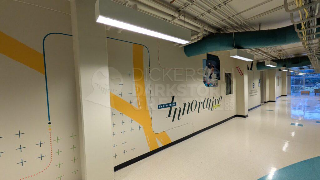 photo of murals on the CSU Engineering first floor