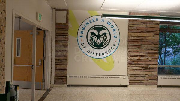 photo of murals on the CSU Engineering first floor