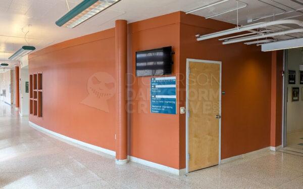 Engr Bldg before painting and murals